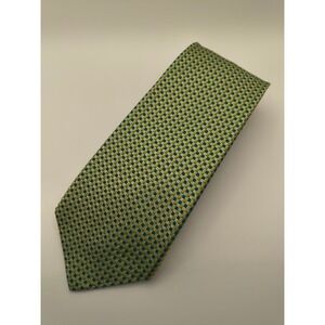 Banana Republic Mens Necktie Green Geometric Business Casual‎ Work Tie